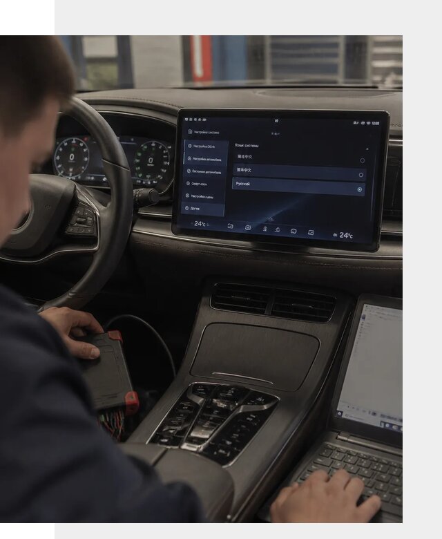 Русификация автомобиля BYD HAN для эксплуатации в Котласе